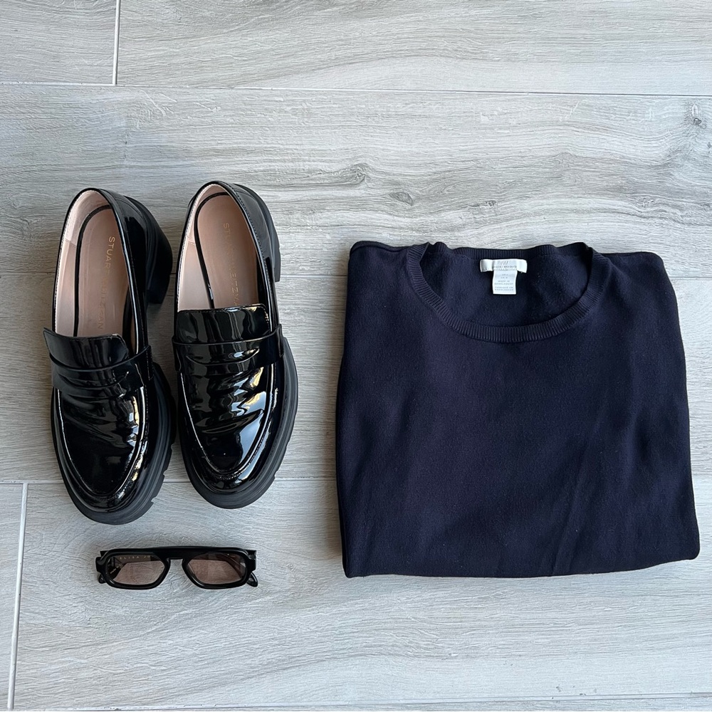 H&M Navy Basic Sweater